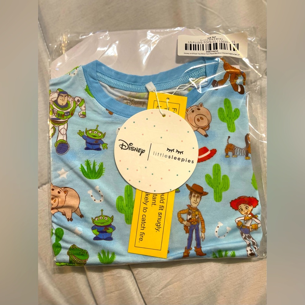 Disney and Pixar Toy Story Two-Piece Bamboo Viscose Pajama Set 2T